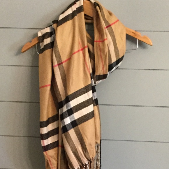Burberry check print scarf 84”x24” - Picture 2 of 4